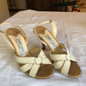 Jimmy choo nude/cream heels